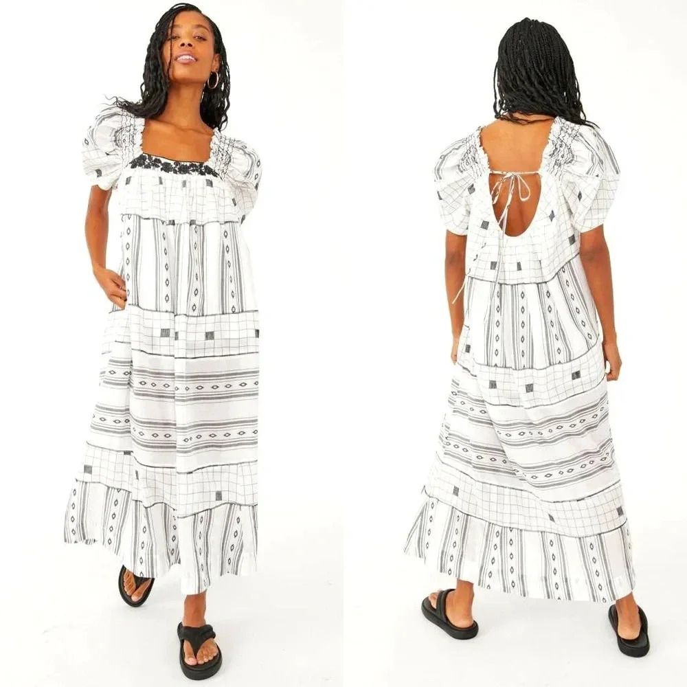 NWT Women’s Free People Jamie Embroidered Maxi Dress Size S/ M